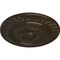 Ekena Millwork Christopher Ceiling Medallion, Hand-Painted Stone Hearth Crackle, 26 5/8"OD x 2 1/4"P CM26CSSHC - alternate 2
